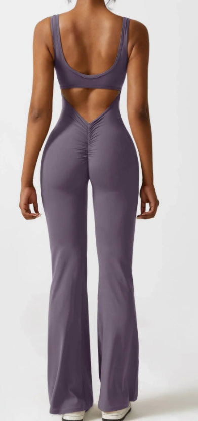 Premium Seamless Yoga Bodysuit - Hollow Design Activewear