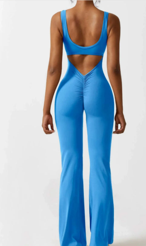 Premium Seamless Yoga Bodysuit - Hollow Design Activewear