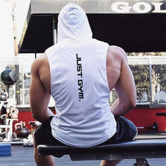Premium Men's Hooded Fitness Vest - Loose Athletic Tank Top