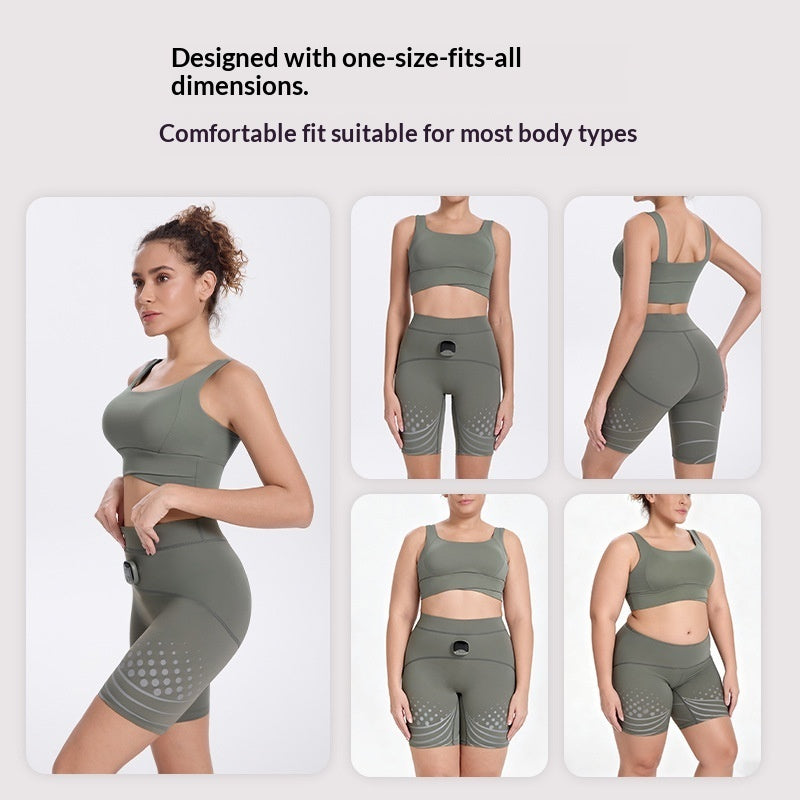 Smart EMS Fitness Leggings with Hip‑Enhancing Pulse Technology – Yoga, Workout & Body Sculpting Pants