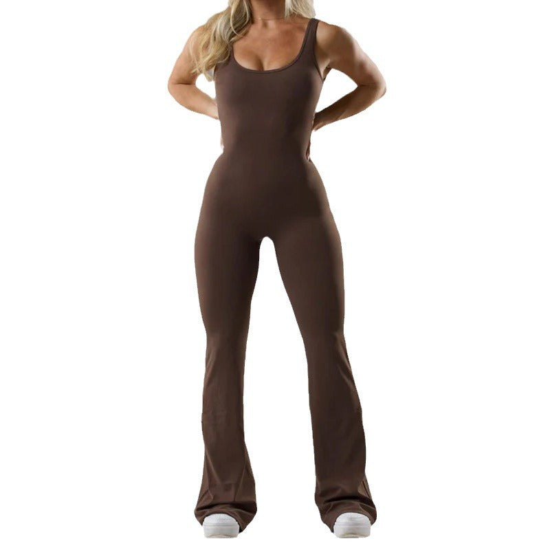Premium Seamless Yoga Bodysuit - Hollow Design Activewear