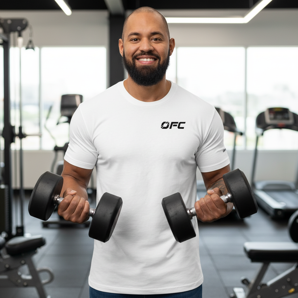 OFC Men's Premium Gym T-Shirt - Excuses Don't Lift Weight Motivational Tee
