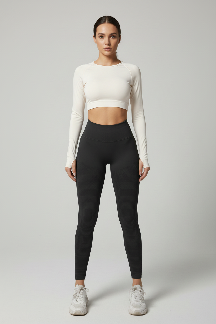 High-Waist Butt-Lifting Yoga Leggings - Premium Seamless Activewear for Women