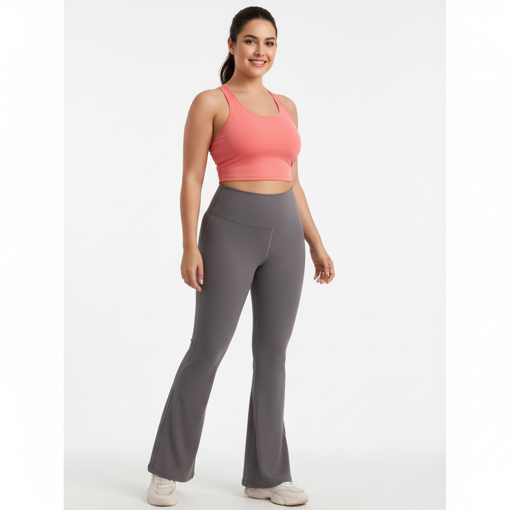OFC Women's High Waist Flare Yoga Pants - Bootcut Workout Leggings