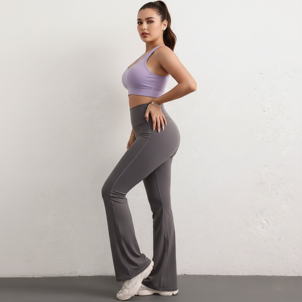 OFC Women's High Waist Flare Yoga Pants - Bootcut Workout Leggings