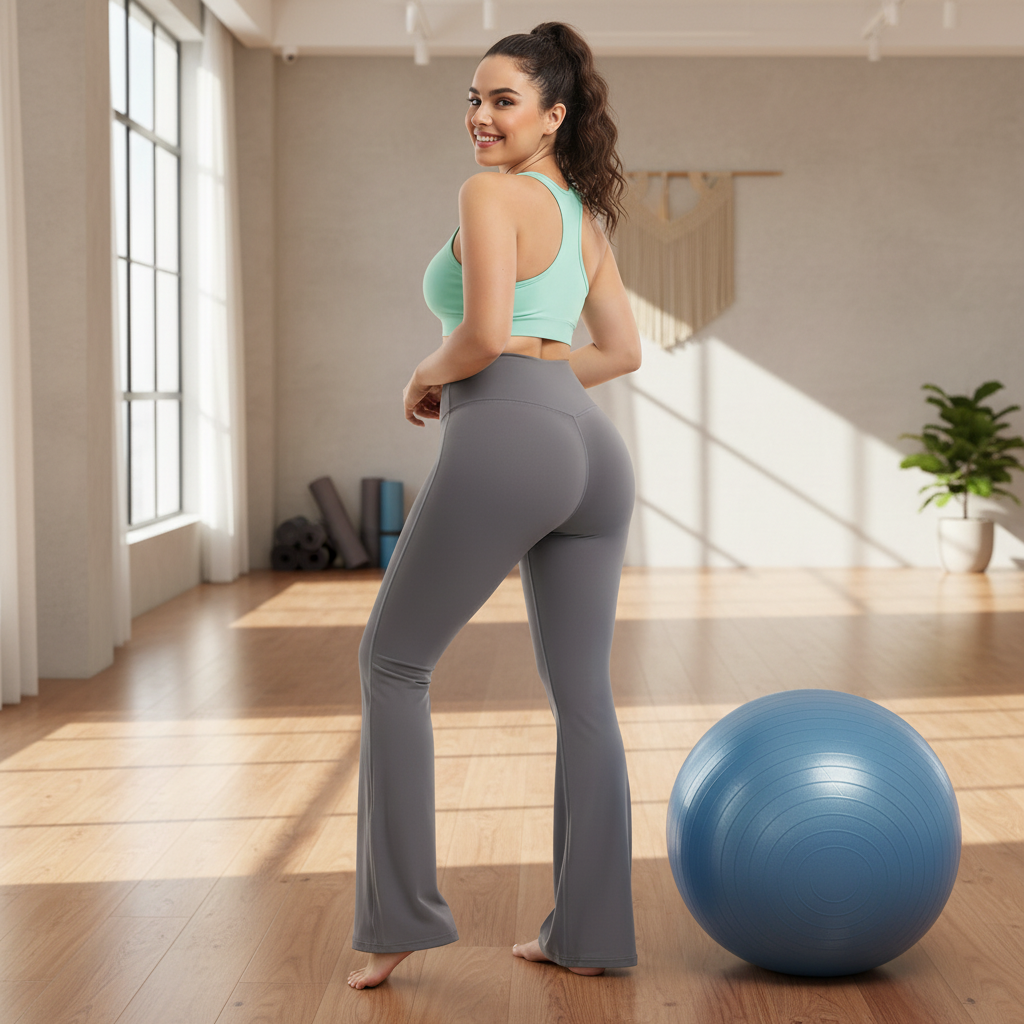 OFC Women's High Waist Flare Yoga Pants - Bootcut Workout Leggings