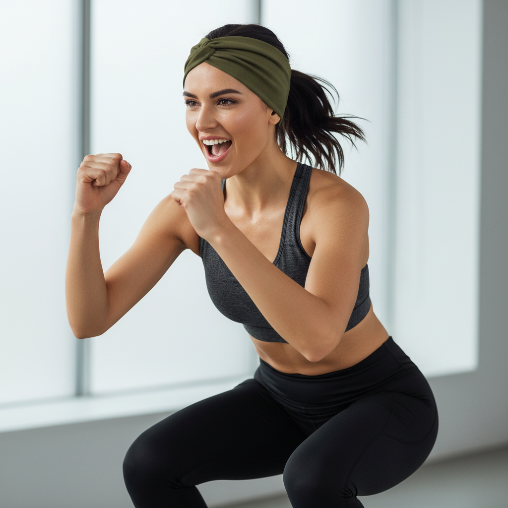 Wide Turban Headband 5-Pack - Elastic Yoga & Sports Hair Wrap for Women