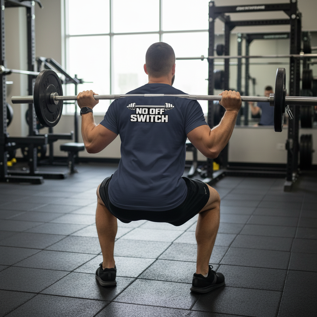 Men's OFC Gym V-Neck T-Shirt - No Off Switch Motivational Tee