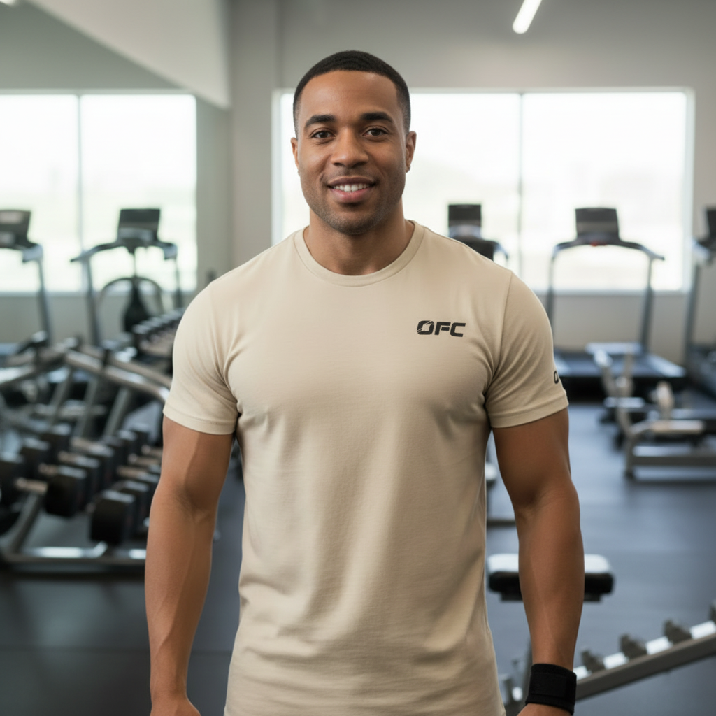 OFC Men's Premium Gym T-Shirt - Excuses Don't Lift Weight Motivational Tee