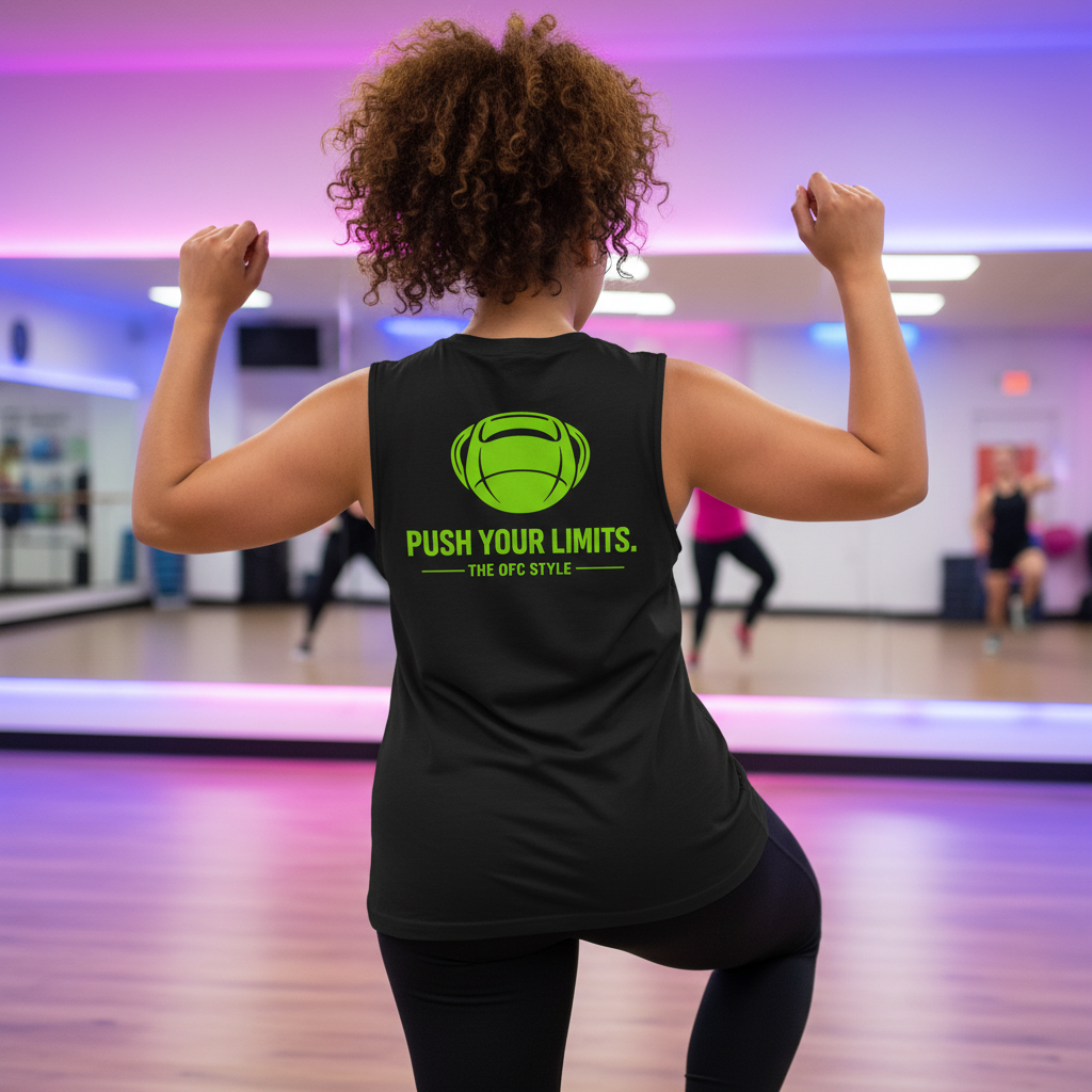 OFC Women's Muscle Shirt - GYM GIRL & PUSH YOUR LIMITS Designs
