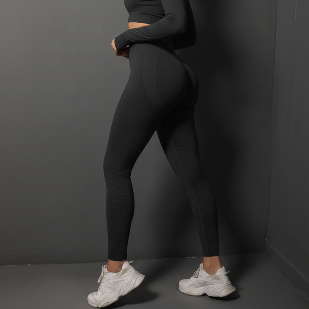 High-Waist Butt-Lifting Yoga Leggings - Premium Seamless Activewear for Women