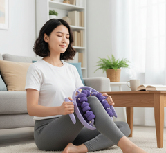 Fitness Roller, 26-Round Leg Massager Ring, Leg Roller Calf Muscle Relaxation, Yoga Wheel, Deep Tissue Massage for Improved Circulation and Muscle Tone