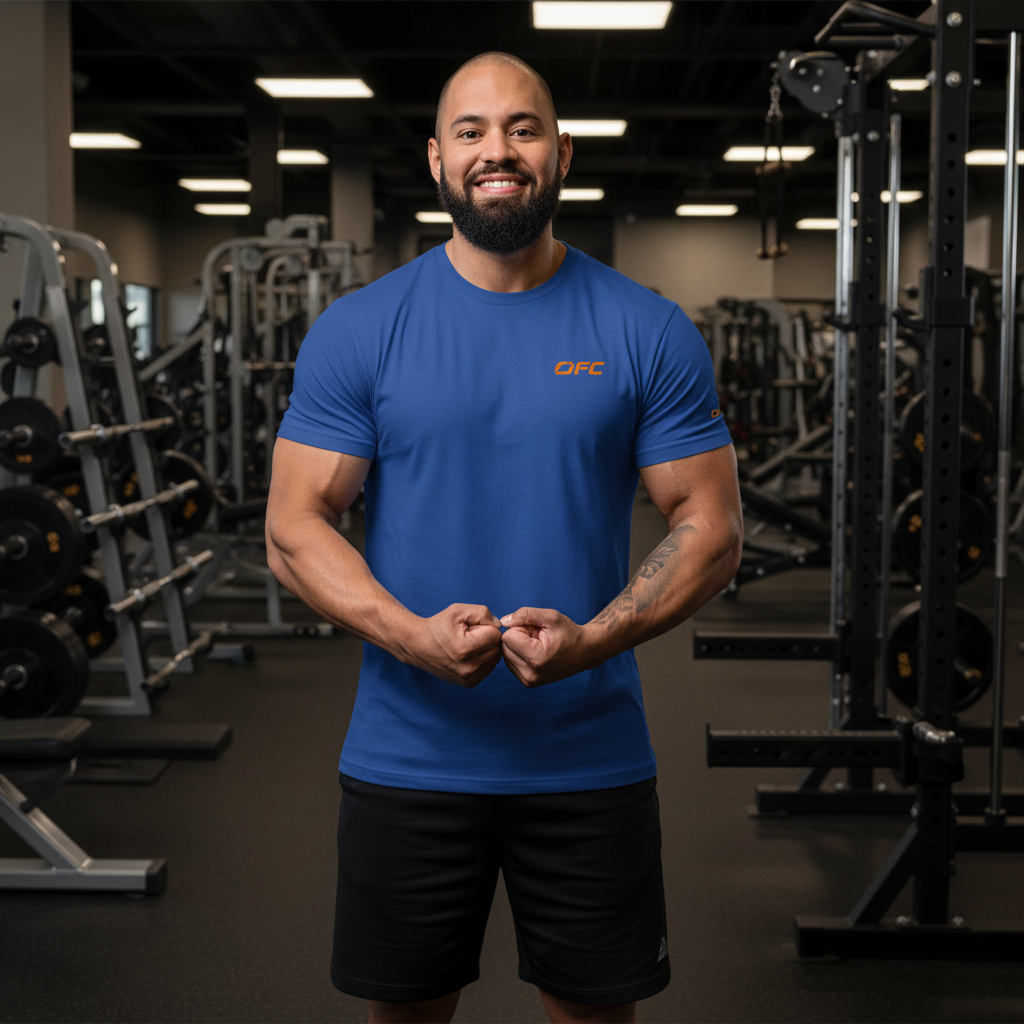 OFC Premium Combed Cotton Short Sleeve T-Shirt Midnight Navy