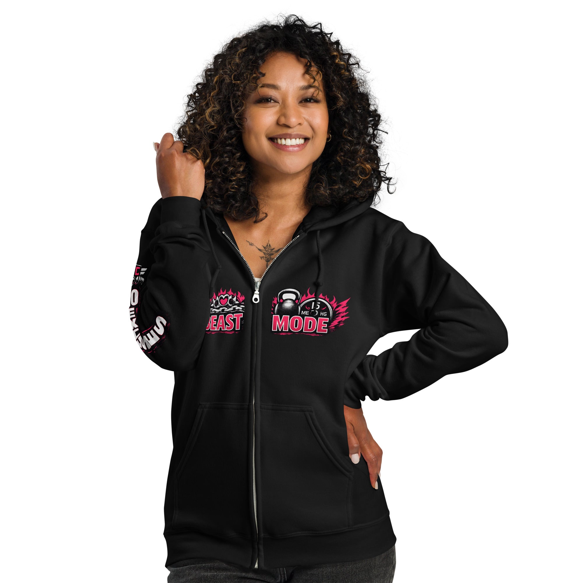 OFC Women's Heavy Blend Zip Hoodie - Premium Fleece Comfort Black