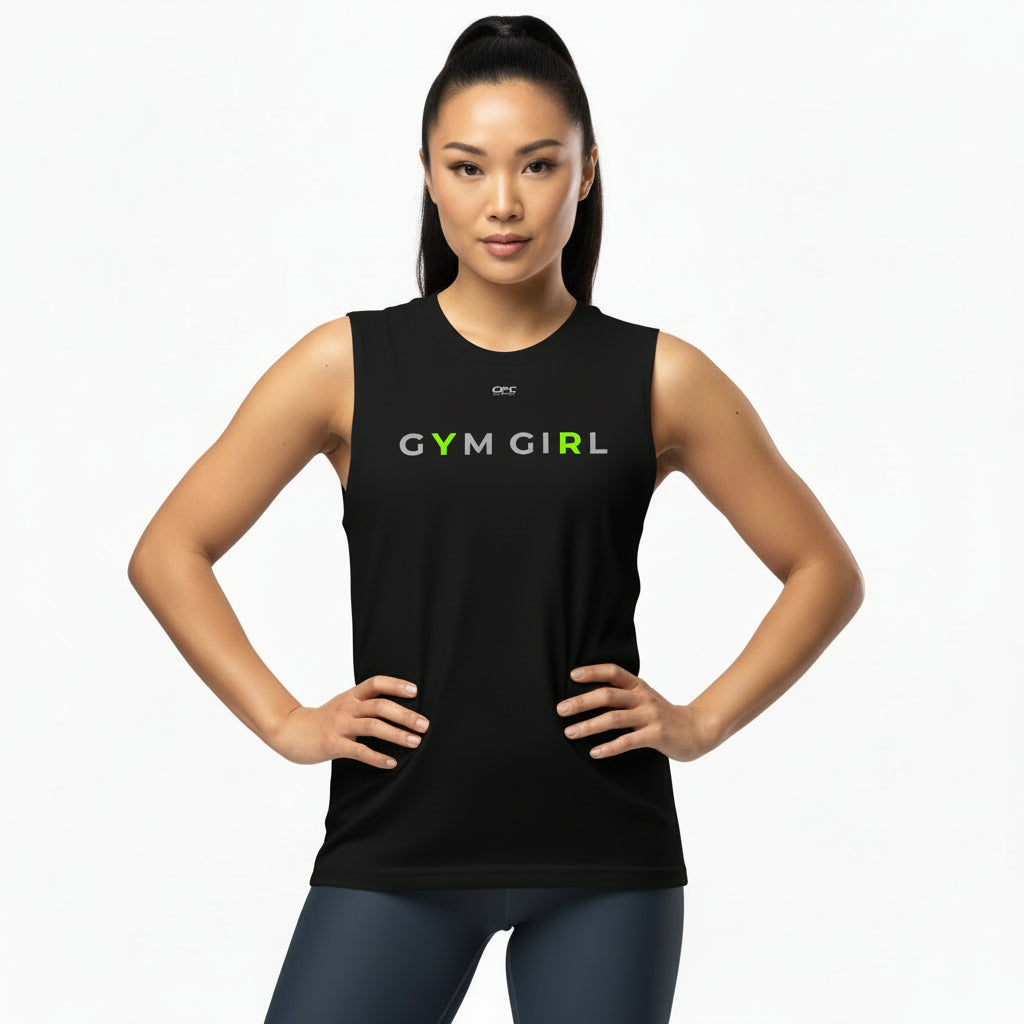 OFC Women's Muscle Shirt - GYM GIRL & PUSH YOUR LIMITS Designs
