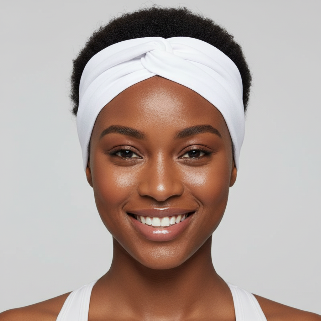 Wide Turban Headband 5-Pack - Elastic Yoga & Sports Hair Wrap for Women