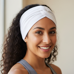 Wide Turban Headband 5-Pack - Elastic Yoga & Sports Hair Wrap for Women