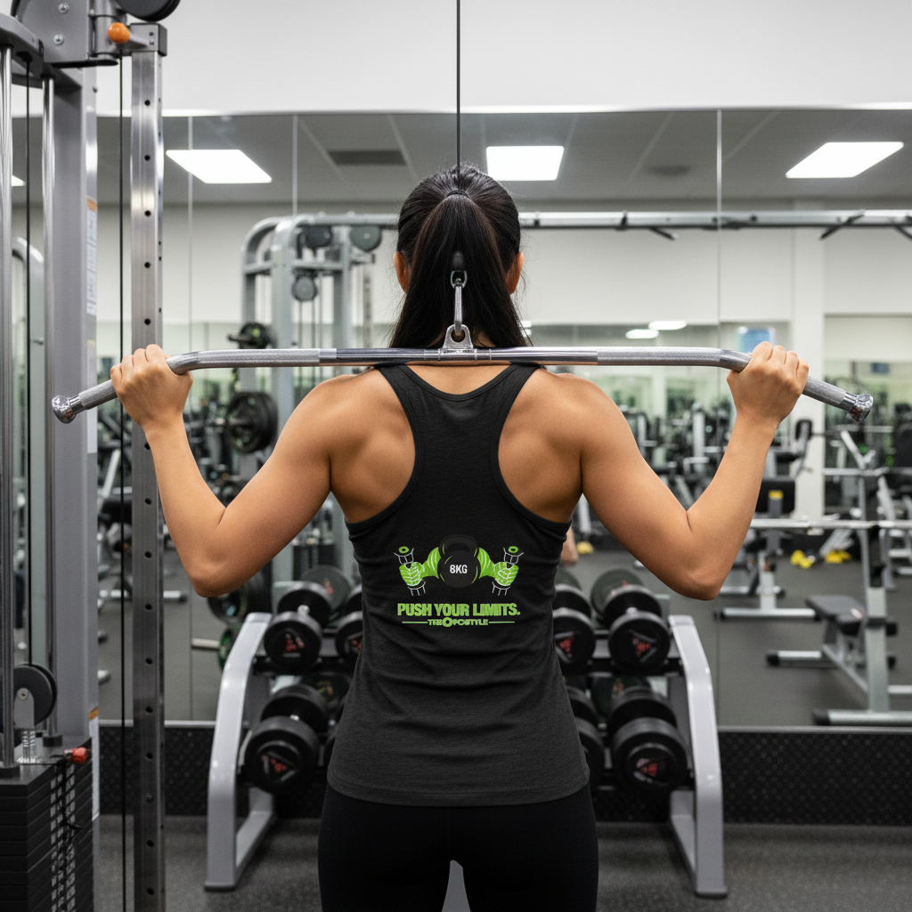 OFC Women's Racerback Tank - GYM GIRL & PUSH YOUR LIMITS Designs
