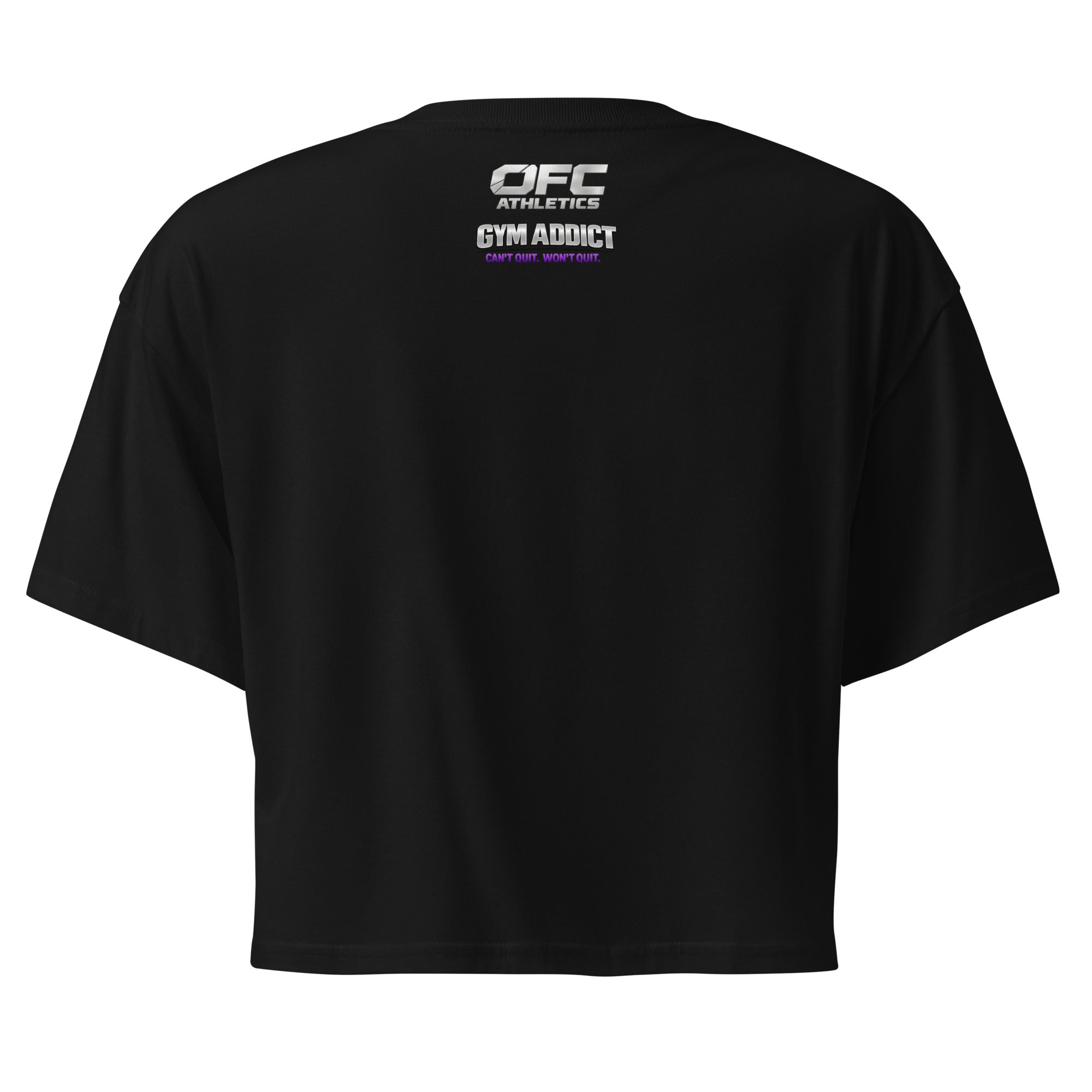 OFC Women's Crop Top - Premium Cotton Cropped Tee for Gym & Athleisure