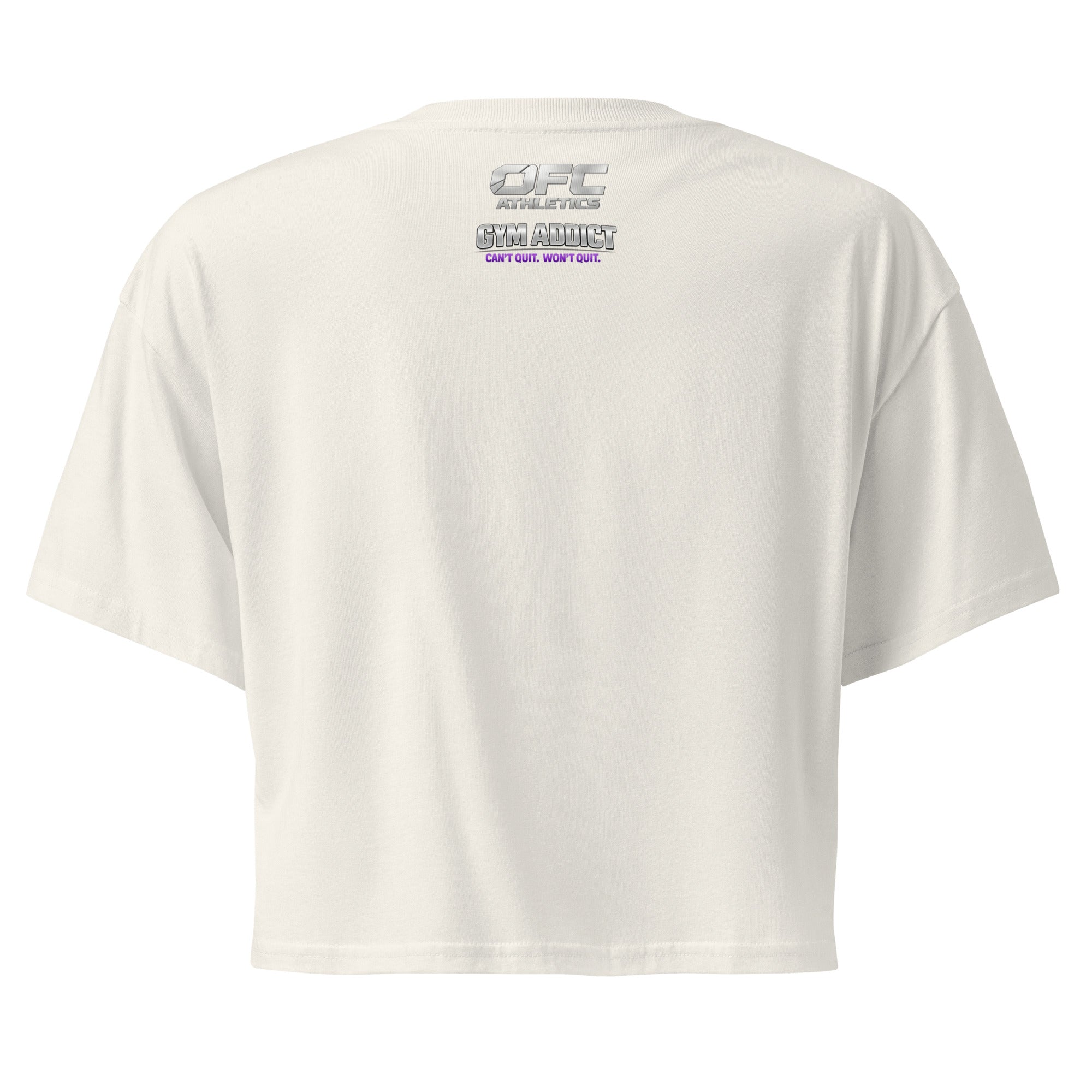 OFC Women's Crop Top - Premium Cotton Cropped Tee for Gym & Athleisure