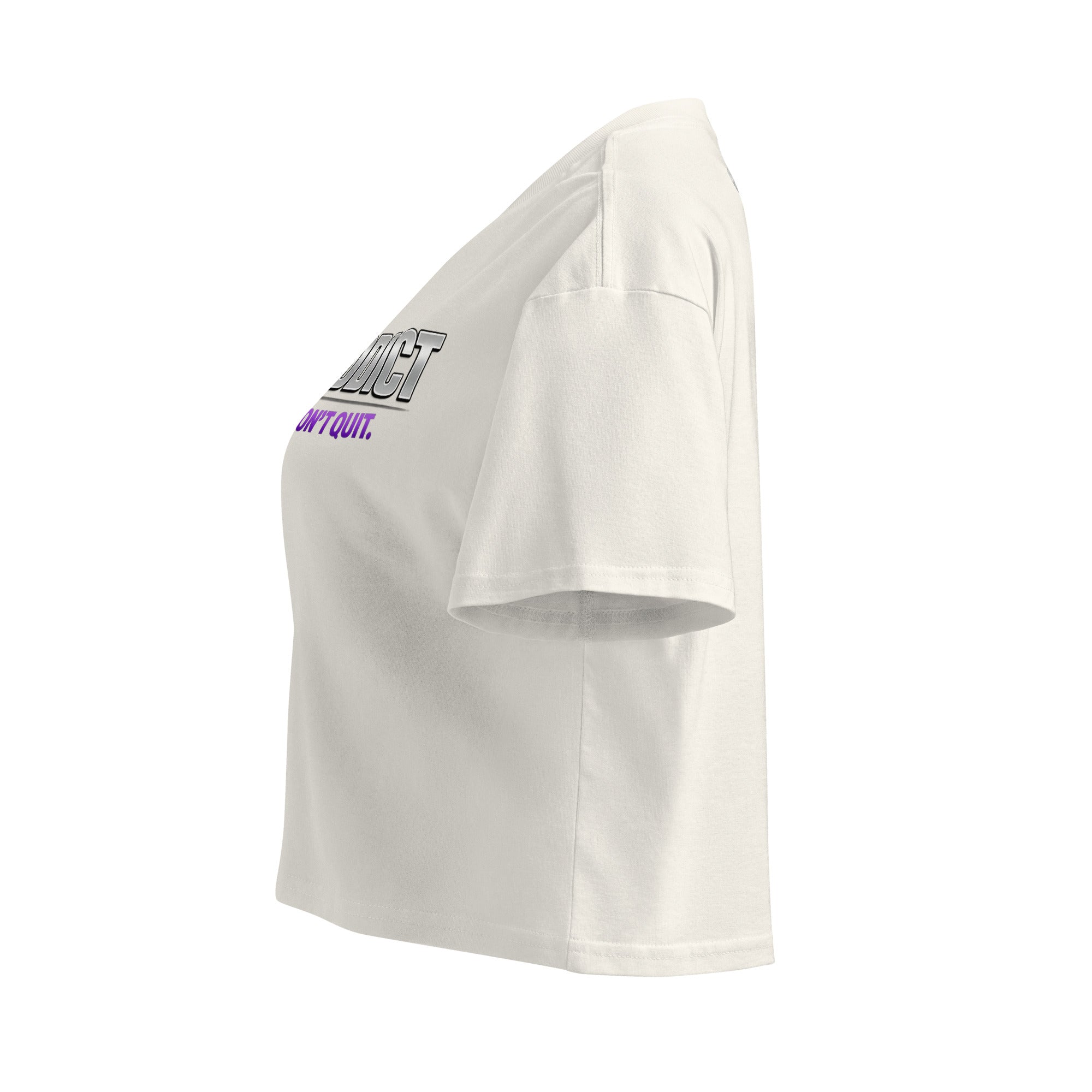 OFC Women's Crop Top - Premium Cotton Cropped Tee for Gym & Athleisure