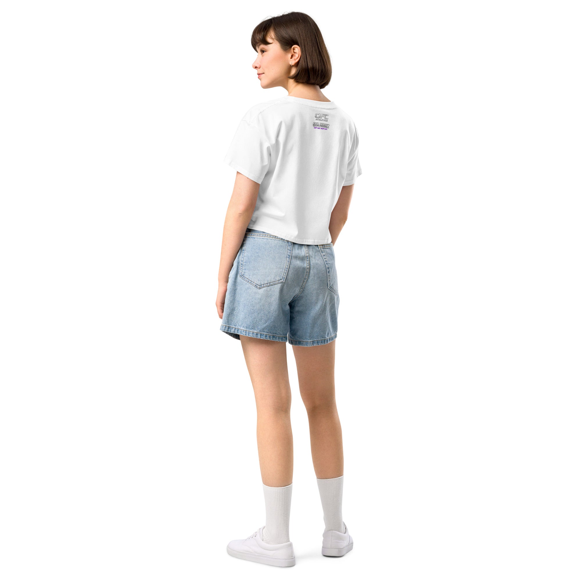 OFC Women's Crop Top - Premium Cotton Cropped Tee for Gym & Athleisure