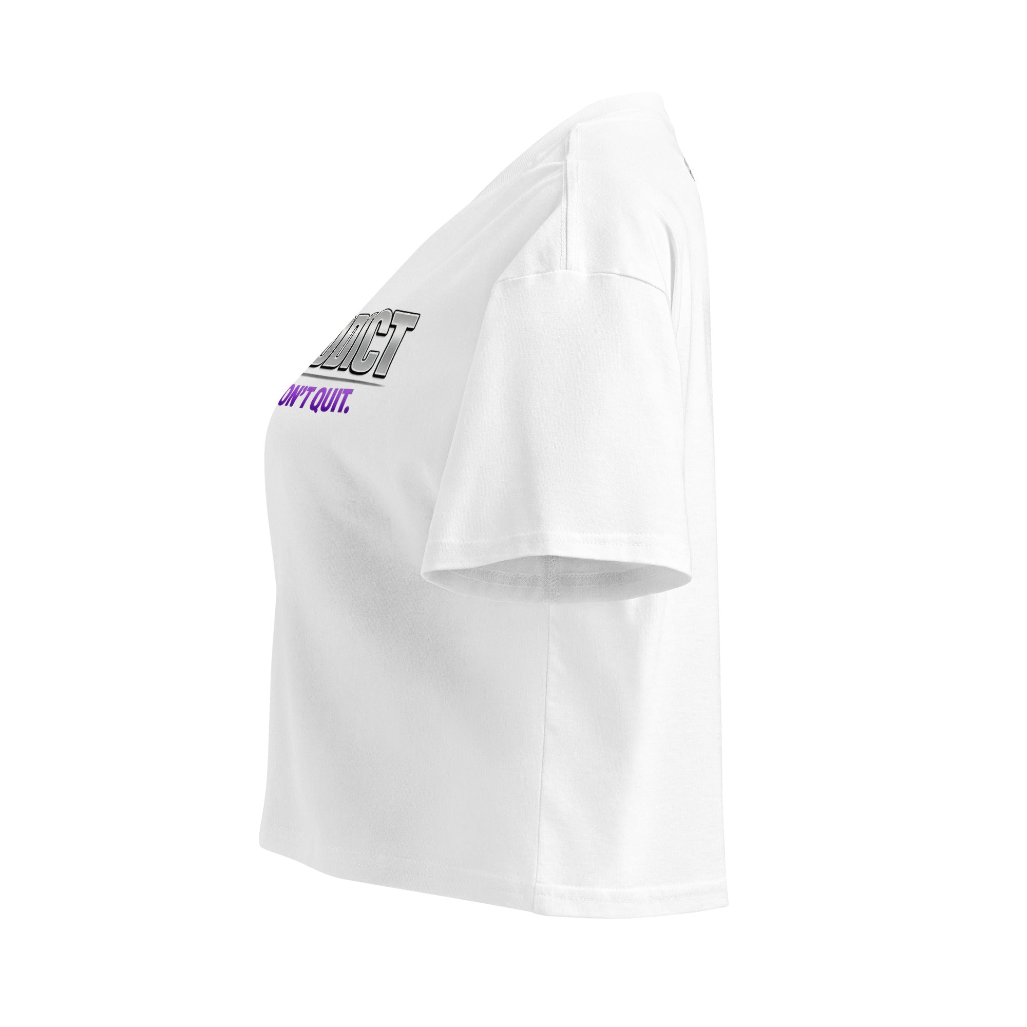 OFC Women's Crop Top - Premium Cotton Cropped Tee for Gym & Athleisure