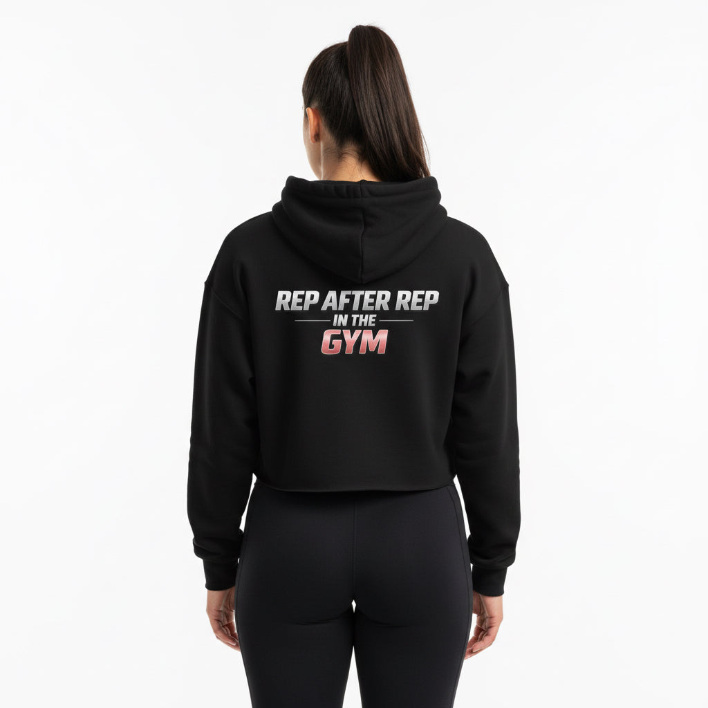 OFC Women's Cropped Hoodie - Premium Fleece Activewear with Raw Hem