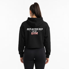 OFC Women's Cropped Hoodie - Premium Fleece Activewear with Raw Hem