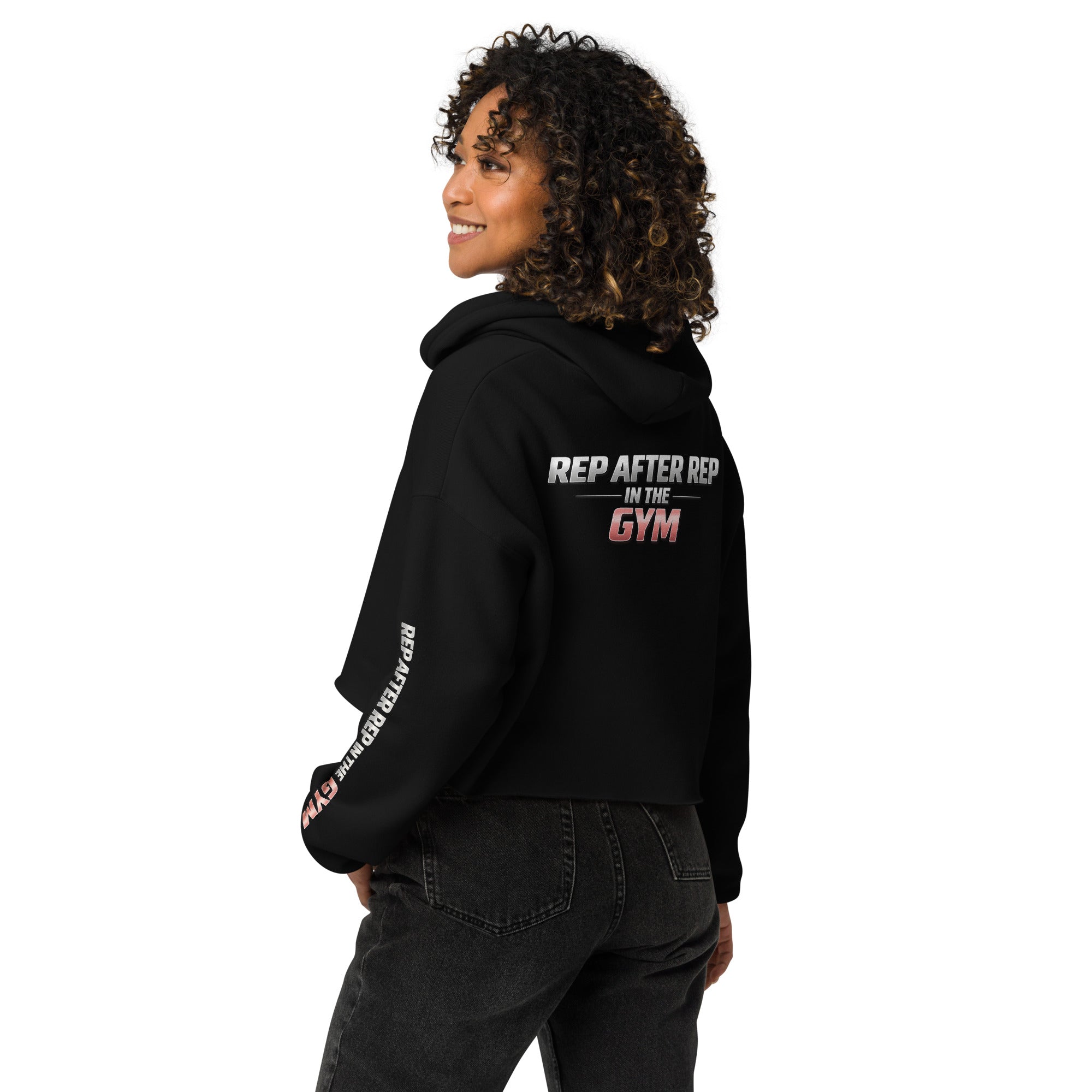 OFC Women's Cropped Hoodie - Premium Fleece Activewear with Raw Hem