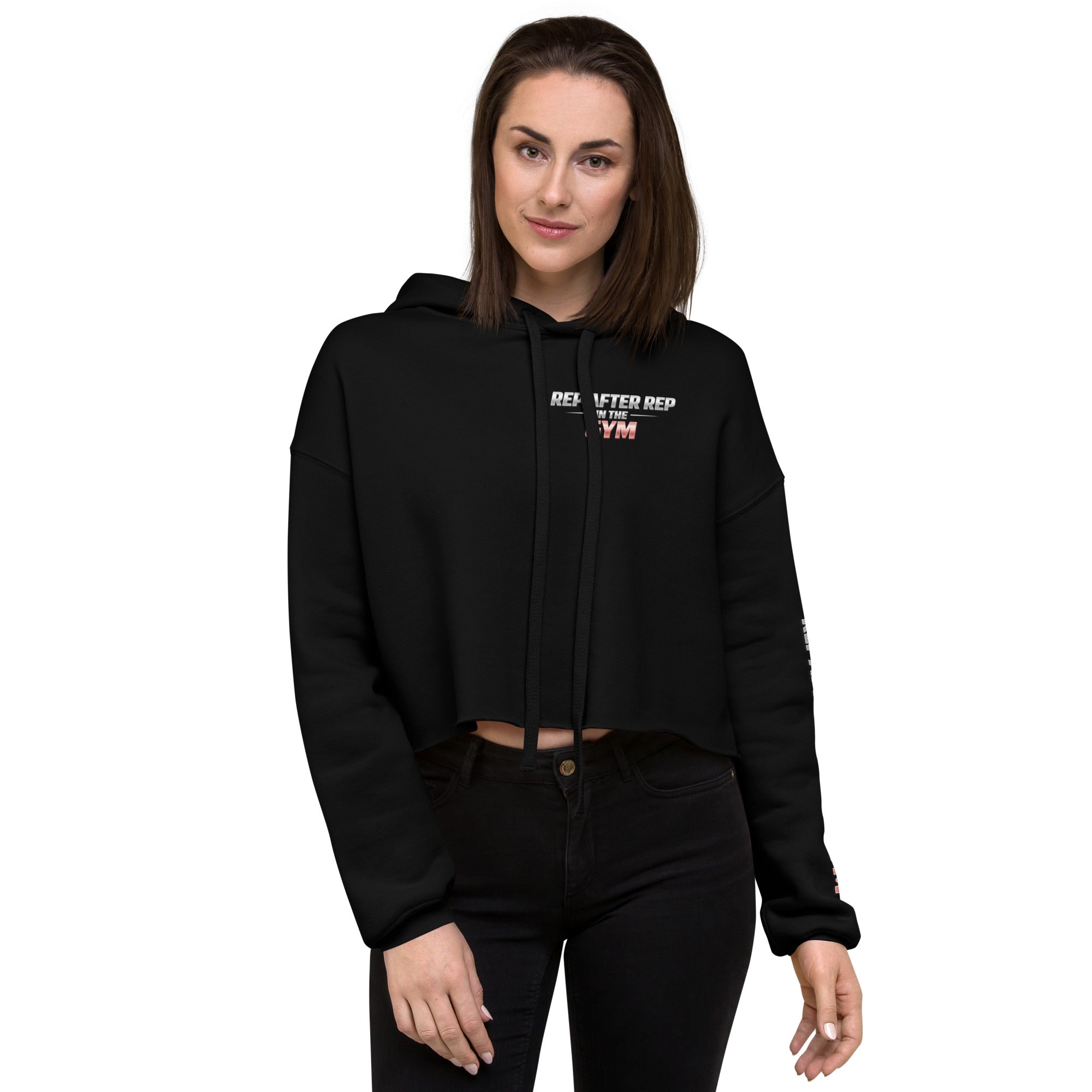 OFC Women's Cropped Hoodie - Premium Fleece Activewear with Raw Hem