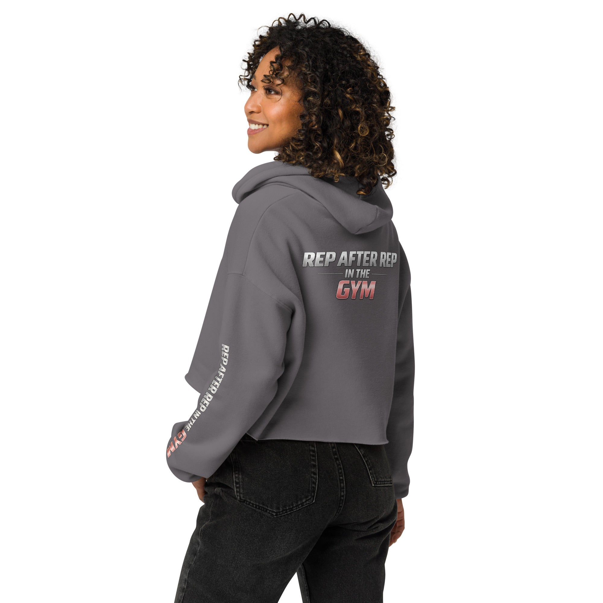 OFC Women's Cropped Hoodie - Premium Fleece Activewear with Raw Hem