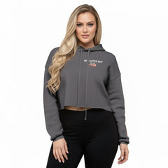 OFC Women's Cropped Hoodie - Premium Fleece Activewear with Raw Hem