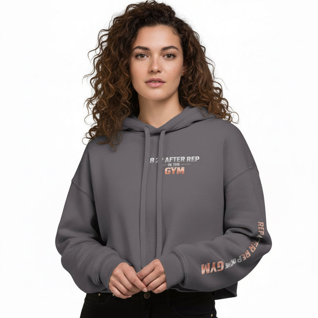 OFC Women's Cropped Hoodie - Premium Fleece Activewear with Raw Hem